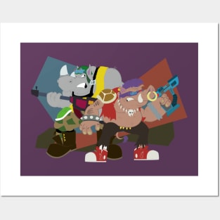 Bebop and Rocksteady Posters and Art